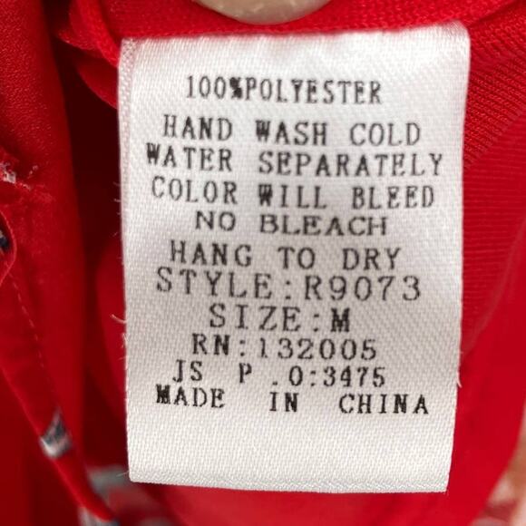 Entro Red Floral Lightweight Long Sleeve V-Neck Ruffle Hem Lined Shorts Romper - Picture 4 of 10